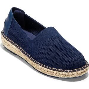 COLE HAAN Cloudfeel Stitchlite Espadrille in Navy Blue Fabric Women's 9.5B